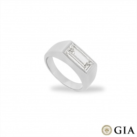 Platinum Baguette Cut Diamond Ring 1.98ct J/SI2 Platinum Baguette Cut Diamond Ring 1.98ct J/SI2